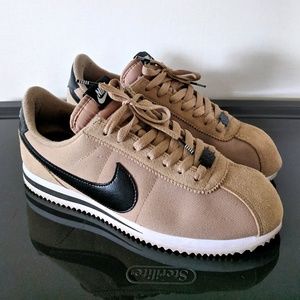 nike cortez brown leather